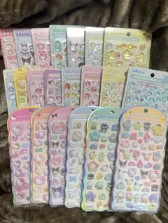 ボンボンドロップシール、コットンパフィーシール