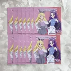 アイカツ！ アニメイトフェア Link Ribbon ステッカー いちご&美月