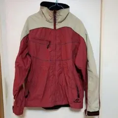 【値下】kissmark スノーボードウェア M 赤/ベージュ