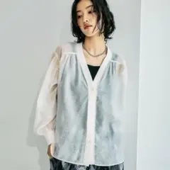 新品 ♡︎ レプシィム　シアーリブシャツカーディガン　シャツ　カーディガン