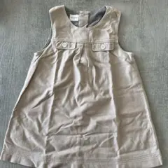 美品　familiar ベージュ ジャンパースカート