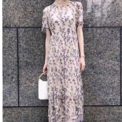 新品未使用エンブロイダリーロングワンピース snidel 小嶋陽菜 オケージョン
