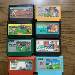 激安ファミコン スポーツゲーム８本セット　動作確認済み