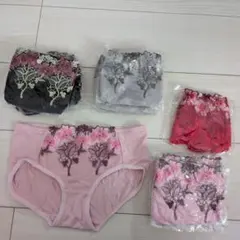 花柄刺繍ショーツ10枚セットMサイズ