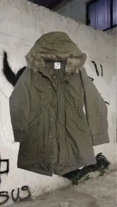 earth music&ecology モッズコート カーキ S