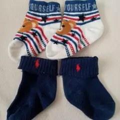 ラルフローレン　ベビー靴下他 2足セット