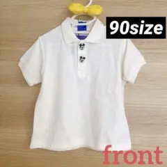ベビー　キッズ　服　ポロシャツ　ミッキー　ハロウィン　90サイズ　蝶ネクタイ付