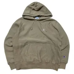 champion リバースウェイブ スウェットパーカー ベージュ L 美品