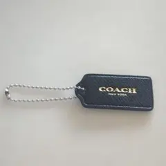 COACH レザー チャーム 黒