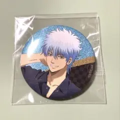 銀魂 銀時 片面花柄和装ver. トレーディンググリッター缶バッジ マルイ