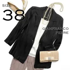 GIANFRANCO FERRE テーラードジャケット 38 GIANFRANCO FERRE ダブル テーラードジャケット 総裏地 長袖