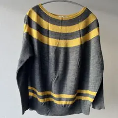 ドルマンスリーブ　長袖ニット　薄手