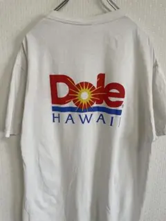 【ハワイ限定】Dole ドール 企業ロゴ 両面プリント Tシャツ 白のサムネイル