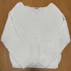 ☆美品☆ざっくりニット☆GRL☆オフホワイト☆あみあみ☆F☆