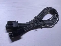 CPU電源延長ケーブル 4+4 8PINコネクタ グレー　 ドレスアップ