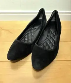 COLE HAAN コールハーン ブラック スエード ポインテッドトゥ パンプス