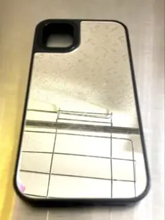 iPhone XR ケース カバー ミラー 鏡 ブラック 男女兼用　シンプル