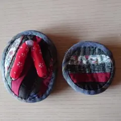 パッチワーク　コインケースとミニポーチ