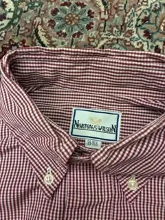 Norton & Wilson 長袖シャツ 39-15X 赤チェック