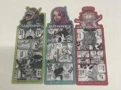 ONE PIECE しおり 3枚セット ウソップ ボニー ベガパンク
