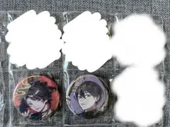 【にじさんじ妖怪万化】叶 三枝明那 剣持刀也 和紙風箔押し缶バッジ 4点セット