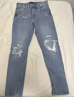 REVI'S 501 ダメージジーンズ　レディース