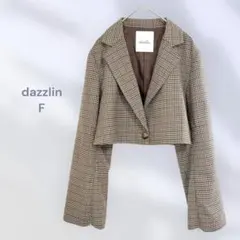 dazzlin ミニ丈ジャケット　クロップド丈　カジュアル　パーティ　羽織りのサムネイル
