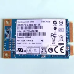 SanDisk SSD X100 32GB mSATA SSDのサムネイル