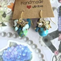 ハンドメイド　フックピアス