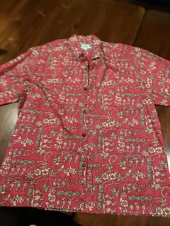 【美品】TWO PALMSメンズ アロハシャツ L【MADEINHAWAII】のサムネイル