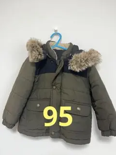 ♡値下げ♡95 アウター フード付き オリーブグリーン ベビー キッズ