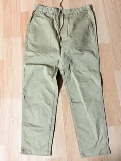 GU ベージュ チノパン ゴムウエスト