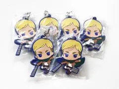 進撃の巨人 エルヴィン ラバーストラップ 6個セット 【未開封】