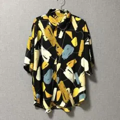spray premium／総柄シャツ　ユニセックス　M