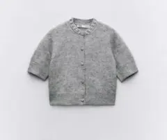 zara ラインストーン　ニットカーディガン