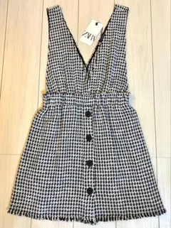 ZARA ツイード ジャンパースカート Mサイズ タグ付き 未使用品