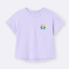 【新品・未開封】GU カンタンT(半袖)80 Tシャツ　紫　パープルのサムネイル