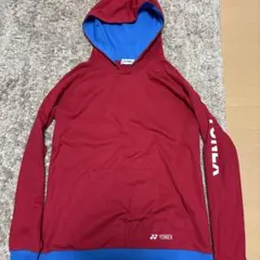 YONEX フード付きウェア Lサイズ 赤青