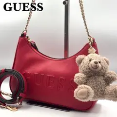 極美品 GUESS havanna ワンショルダー　2way チャーム　ロゴ