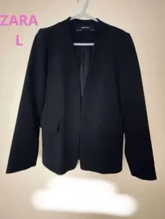 ZARA BASIC テーラードジャケット Lサイズ　ブラック