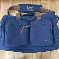 Lee ネイビー　ボストンバッグ