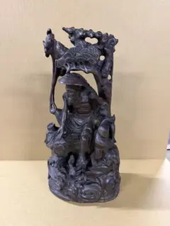 中国古玩 寿老人 福禄寿 仙人像 縁起物 置物 開運 長寿 子孫繁栄