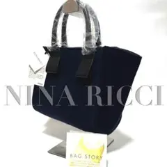 ✨新品タグ付✨NINA RICCI ニナリッチ　ネイビー トートバッグ