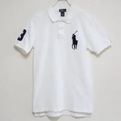 ポロバイラルフローレン　ポロシャツ　ビッグポニー　ホワイト　Sサイズ