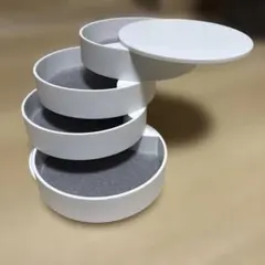 山崎実業　tower ホワイトアクセサリーケース