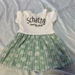 ワンピース　女の子　チュール　マーガレット　可愛い　80〜90