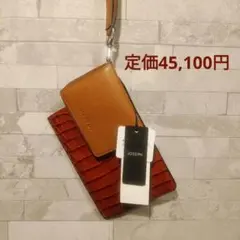 【新品未使用】ジョゼフ　レザースマホケース+コインケース　イタリア製