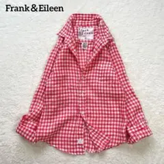 美品♡ Frank＆Eileen リネンギンガムチェックシャツ