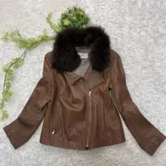 BALLSEY 2way ボールジィ ファー レザージャケット ライダース