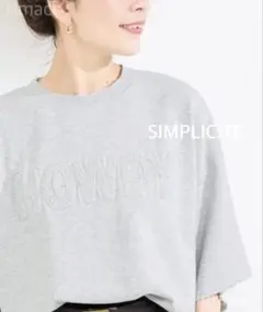 SIMPLICITE◆ラメサガラ刺繍スウェット